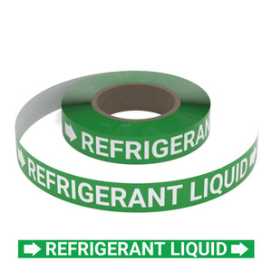 Refrigerant Liquid (Green) - Pipe Marking Roll